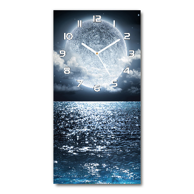 Reloj de vidrio vertical Luna llena