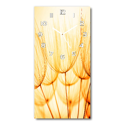 Reloj de vidrio vertical Semillas de diente de león