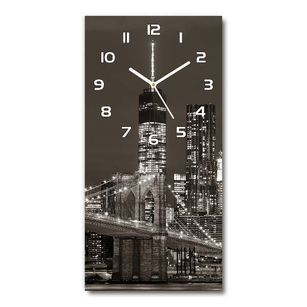 Reloj vertical Manhattan Nueva York