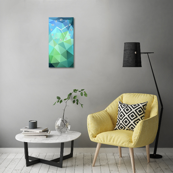 Reloj de cristal vertical Fondo abstracto