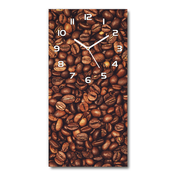 Reloj de vidrio vertical Granos de café