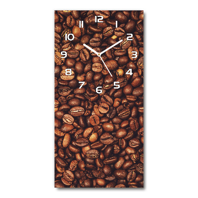 Reloj de vidrio vertical Granos de café