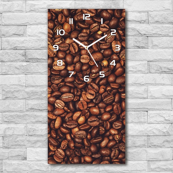 Reloj de vidrio vertical Granos de café
