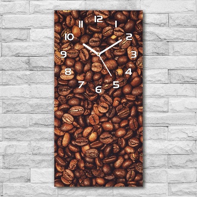 Reloj de vidrio vertical Granos de café