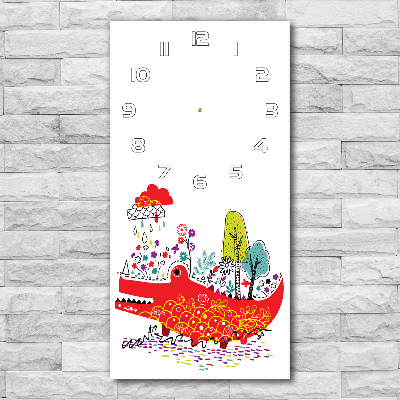 Reloj rectangular Cocodrilo