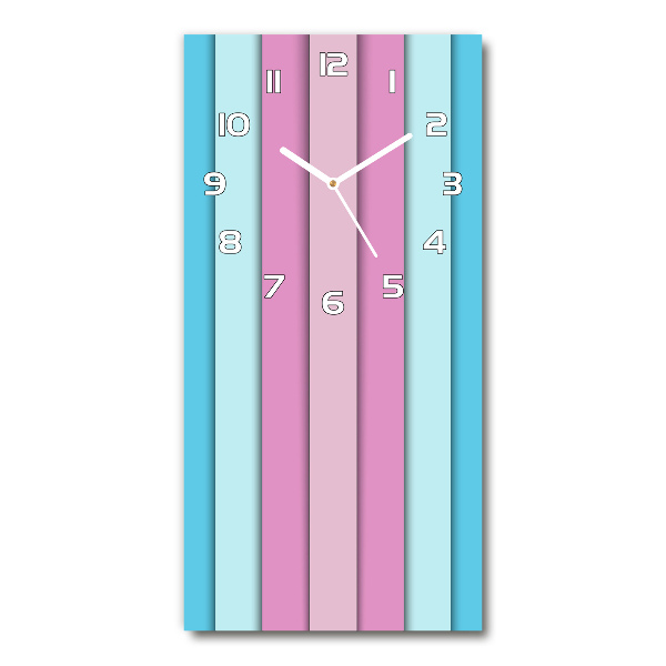 Reloj vertical Rayas de colores