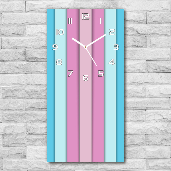 Reloj vertical Rayas de colores