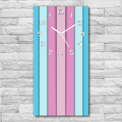 Reloj vertical Rayas de colores