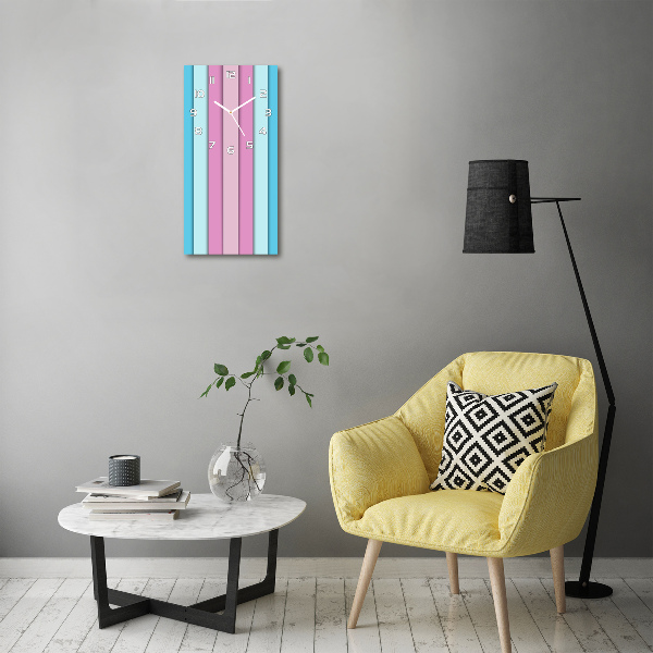 Reloj vertical Rayas de colores
