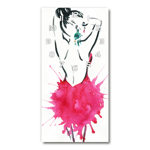 Reloj de cristal vertical Ilustración de moda