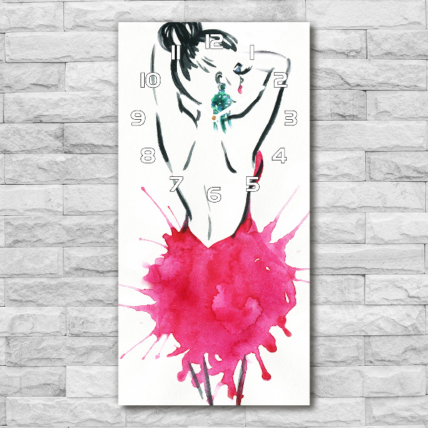 Reloj de cristal vertical Ilustración de moda