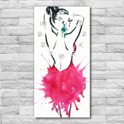 Reloj de cristal vertical Ilustración de moda