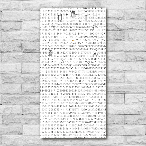 Reloj de cristal vertical Código binario