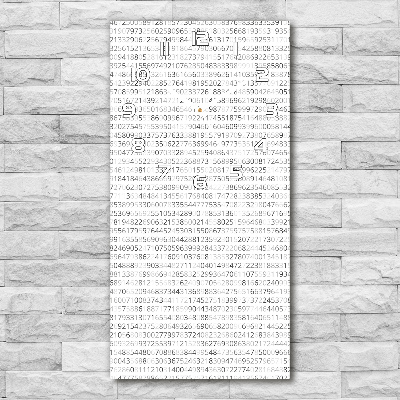 Reloj de cristal vertical Código binario