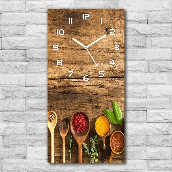 Zegar ścienny Kolorowe przyprawy
