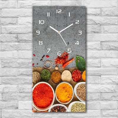 Zegar ścienny Kolorowe przyprawy