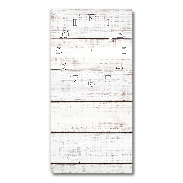 Reloj de cristal vertical Pared de madera