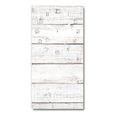 Reloj de cristal vertical Pared de madera