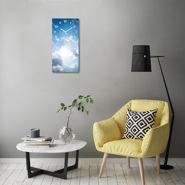 Reloj vertical Nubes en el cielo