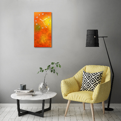 Reloj de cristal vertical Triángulos abstractos