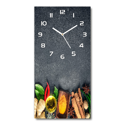 Reloj de vidrio vertical Especias y hierbas
