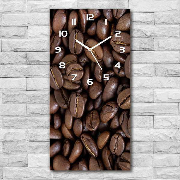 Reloj de vidrio vertical Granos de café