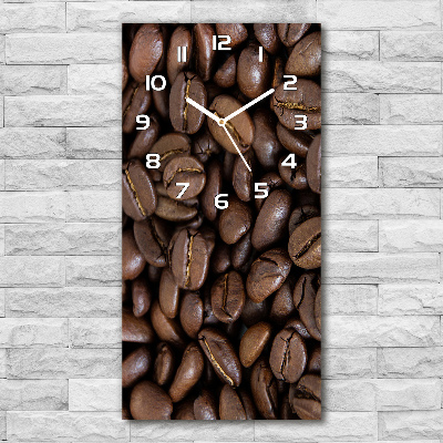 Reloj de vidrio vertical Granos de café