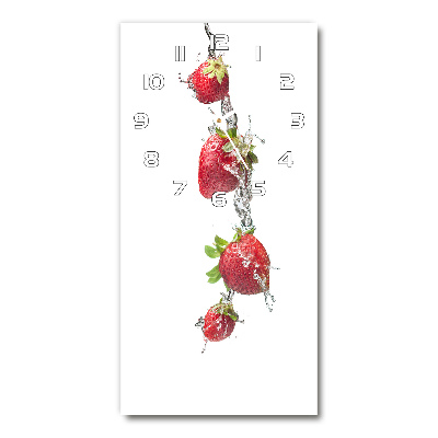 Reloj de cristal vertical Fresas
