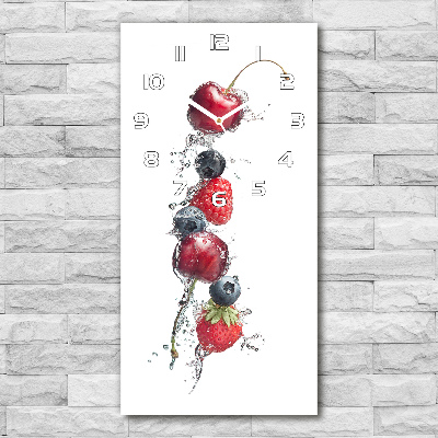 Reloj rectangular Frutos del bosque