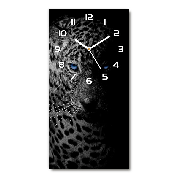 Reloj de cristal vertical Leopardo