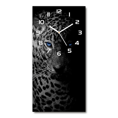 Reloj de cristal vertical Leopardo