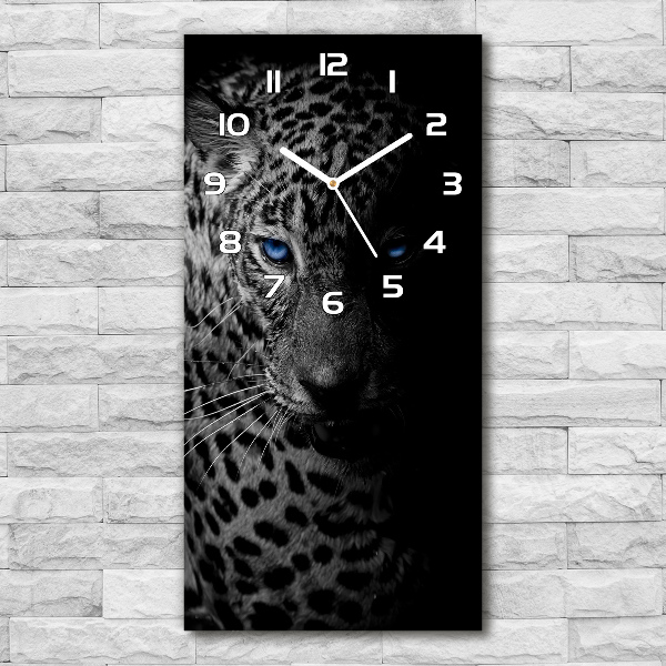 Reloj de cristal vertical Leopardo