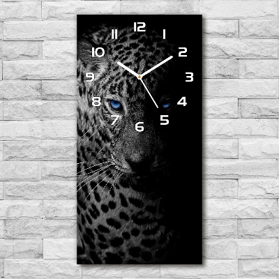 Reloj de cristal vertical Leopardo