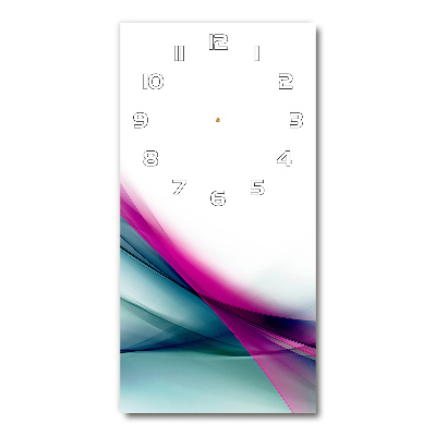 Reloj de vidrio vertical Ondas abstractas