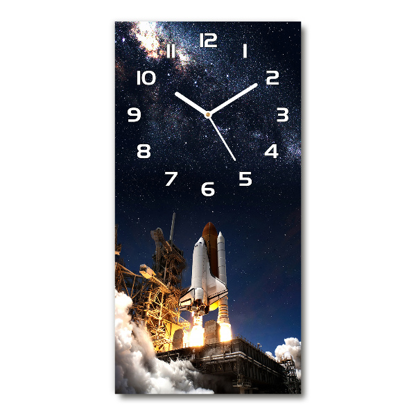 Reloj rectangular Cohete despegando