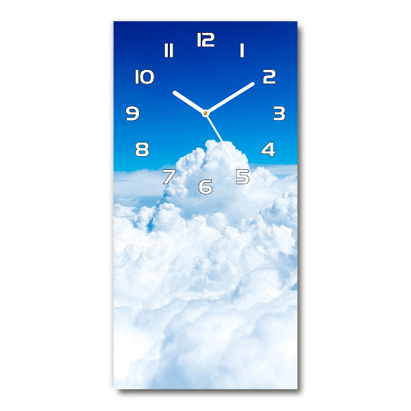 Reloj de cristal vertical Vuelo sobre las nubes