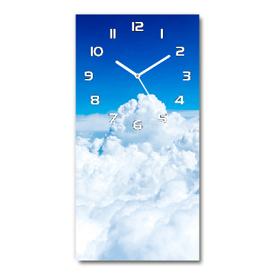 Reloj de cristal vertical Vuelo sobre las nubes