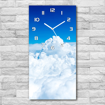 Reloj de cristal vertical Vuelo sobre las nubes