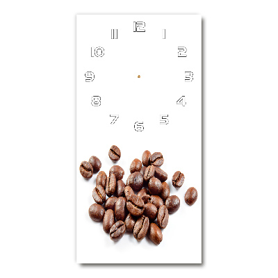 Reloj de cristal vertical Granos de café