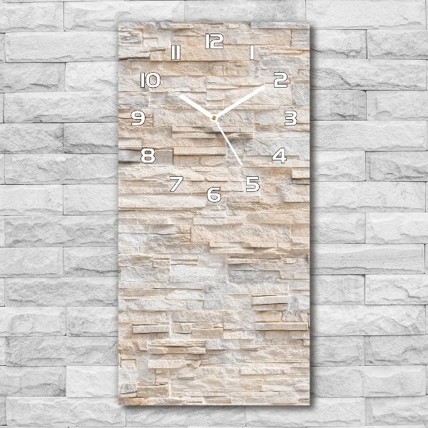 Reloj rectangular Pared de ladrillos