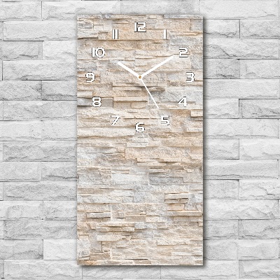 Reloj rectangular Pared de ladrillos