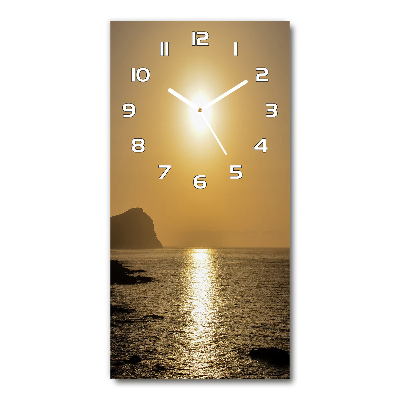 Reloj rectangular Mar al atardecer