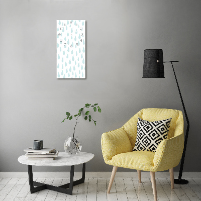 Reloj vertical Gotas