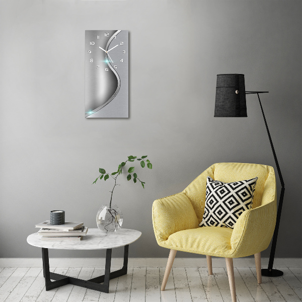 Reloj rectangular Abstracción de metal