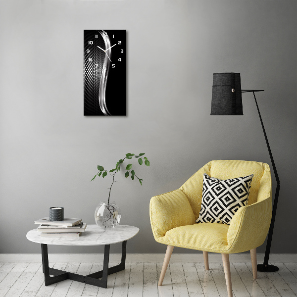 Reloj rectangular Abstracción de metal