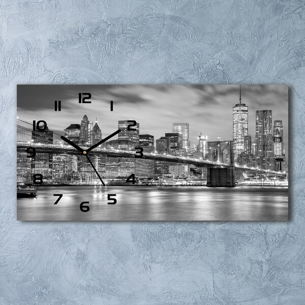 Reloj rectangular Manhattan nueva york