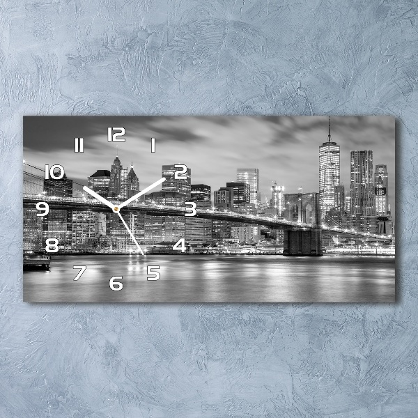 Reloj rectangular Manhattan nueva york