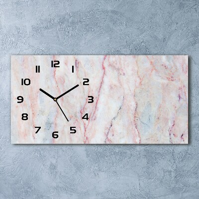 Reloj rectangular Mármol