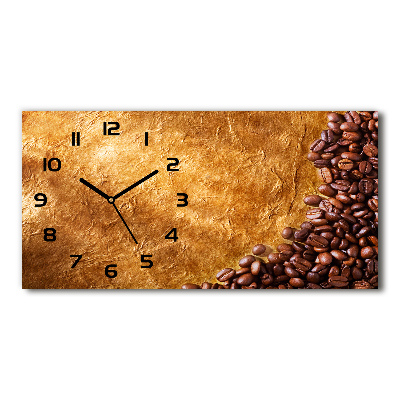 Reloj de cristal horizontal Granos de café