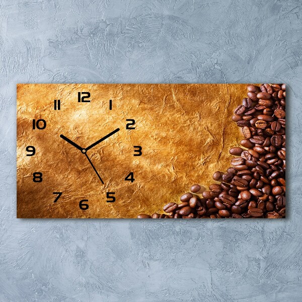 Reloj de cristal horizontal Granos de café